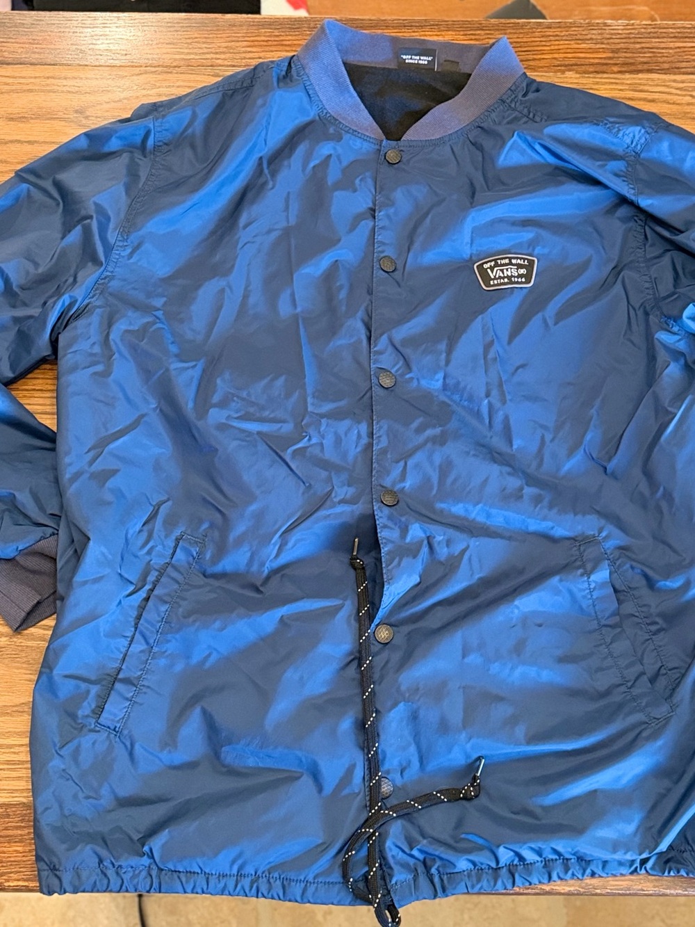 Vans Men's Royal Blue Coach Windbreaker Jacket